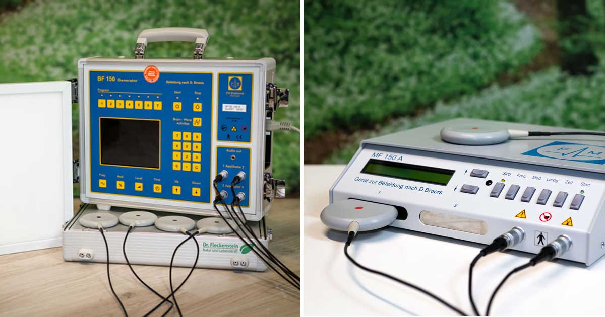 Vergleich Befeldungsgeräte zur 150MHz Befeldung nach Broers